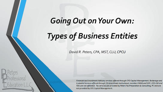 Which Entity Type is Right for Me?